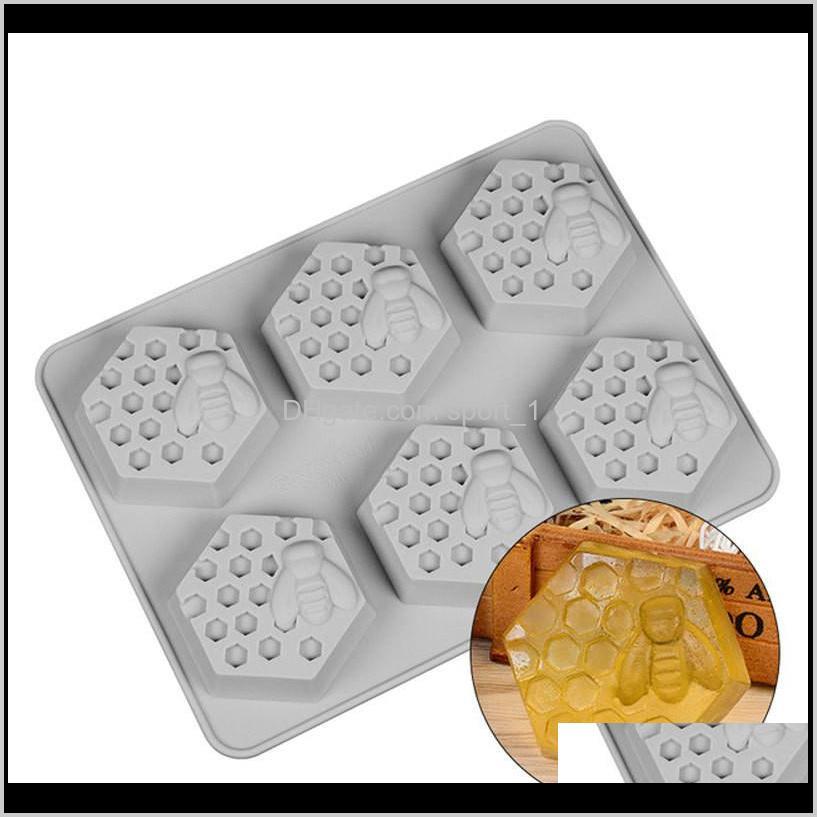 

Bakeware Kitchen, Dining Bar Home & Garden Drop Delivery 2021 6 Holes Honey Bee Honeycomb Sile Mold Diy Handmade Cake Soap Mould Candle Candy