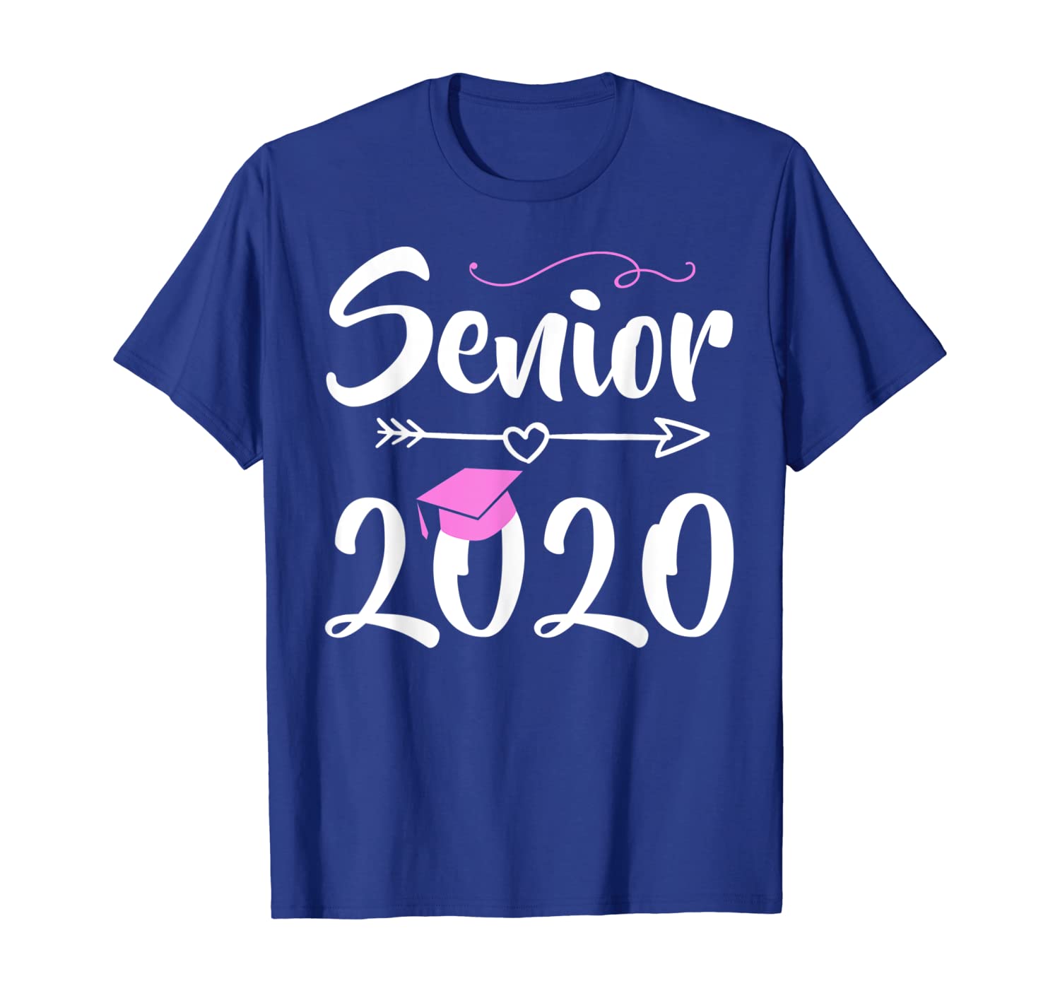 

Senior 2020 Graduation Shirt Pink Tassel Class of 20 Gift T-Shirt, White;black