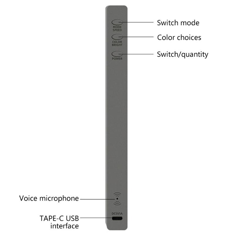 

Computer Speakers Portable RGB Light Strips Suitable For Car Living Room Bar Parties 240mAh Built-in Battery Capacity Decorative Lamps K1KF