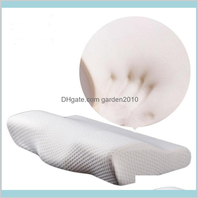 

Pillow Bedding Supplies Home Textiles & Garden 50*30Cm Orthopedic Latex Magnetic White Color Neck Slow Rebound Memory Foam Cervical He