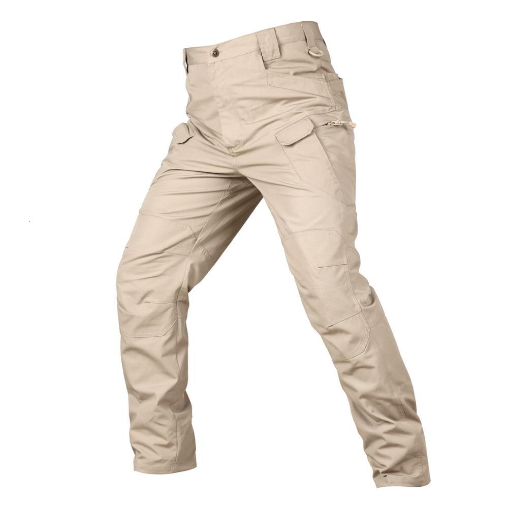 

Men' Pants New Mens Tactical Multiple Pocket Elasticity Military Urban Commuter Tacitcal Trousers Men Slim Fat Cargo Outdoor Pant, Khaki