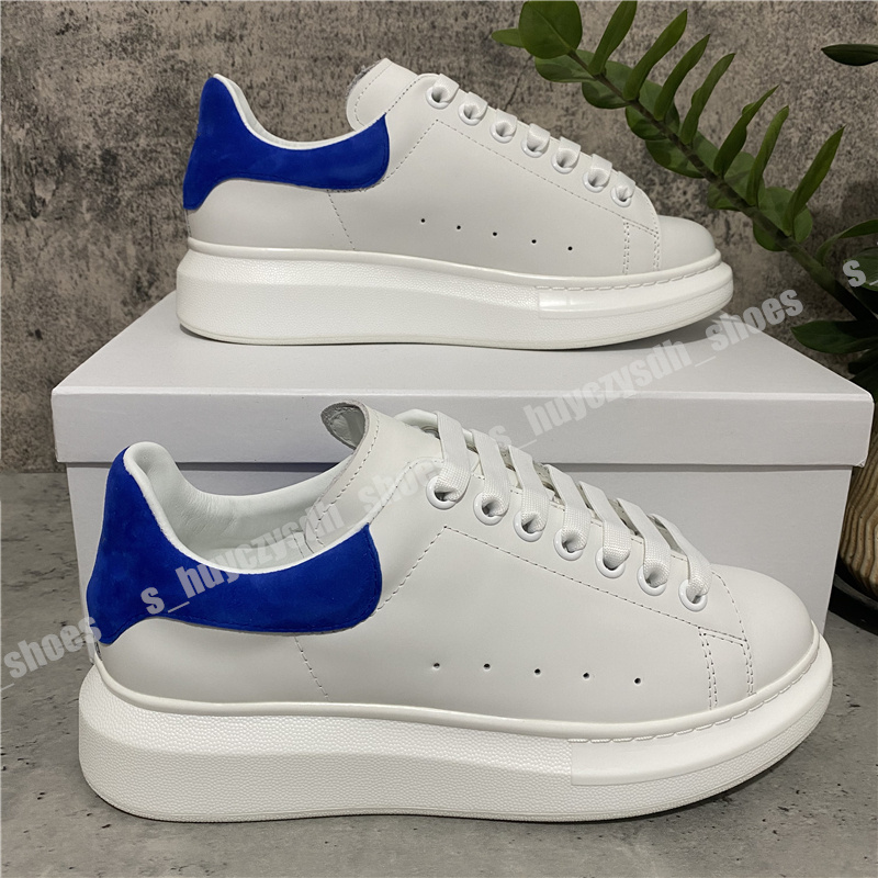 

Top Quality Wedding Platform Casual Shoes Fashion Party Mens Womens Genuine Leather Velvet Black White Blue Flat Trainers Sneakers Size 35-45, Colour-41
