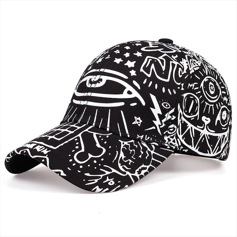 

eyes graffiti embroidery baseball cap fashion outdoor hip hop dad hat casual wild hats sports caps, Blue;gray