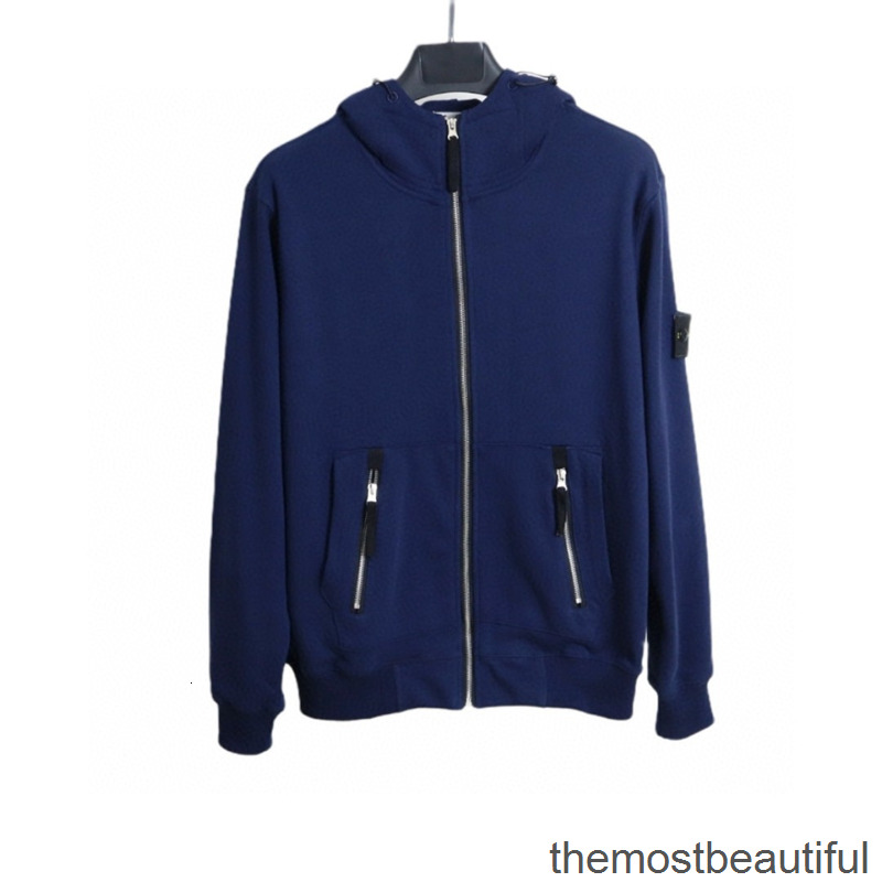 

Men's Hoodies & Sweatshirts men's Sweatshirt 21FW coat extended jacket long line hip hop street fashion rock and roll hooded sweater coats jumpert Zippered RIH8, 1# packing bag