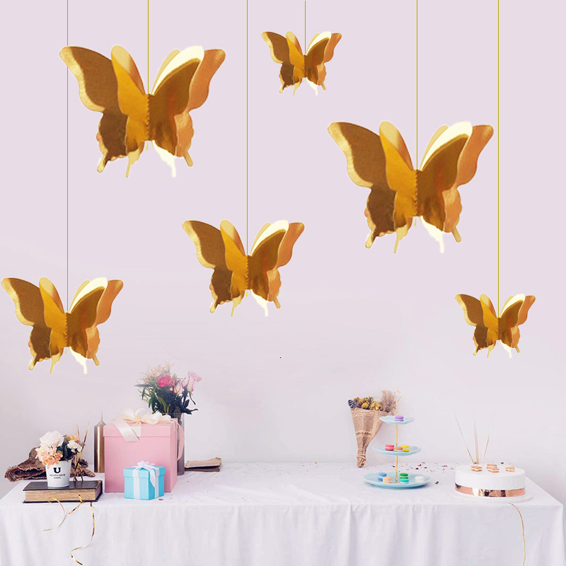 

ins nordic three-dimensional butterfly window party ornament layout props