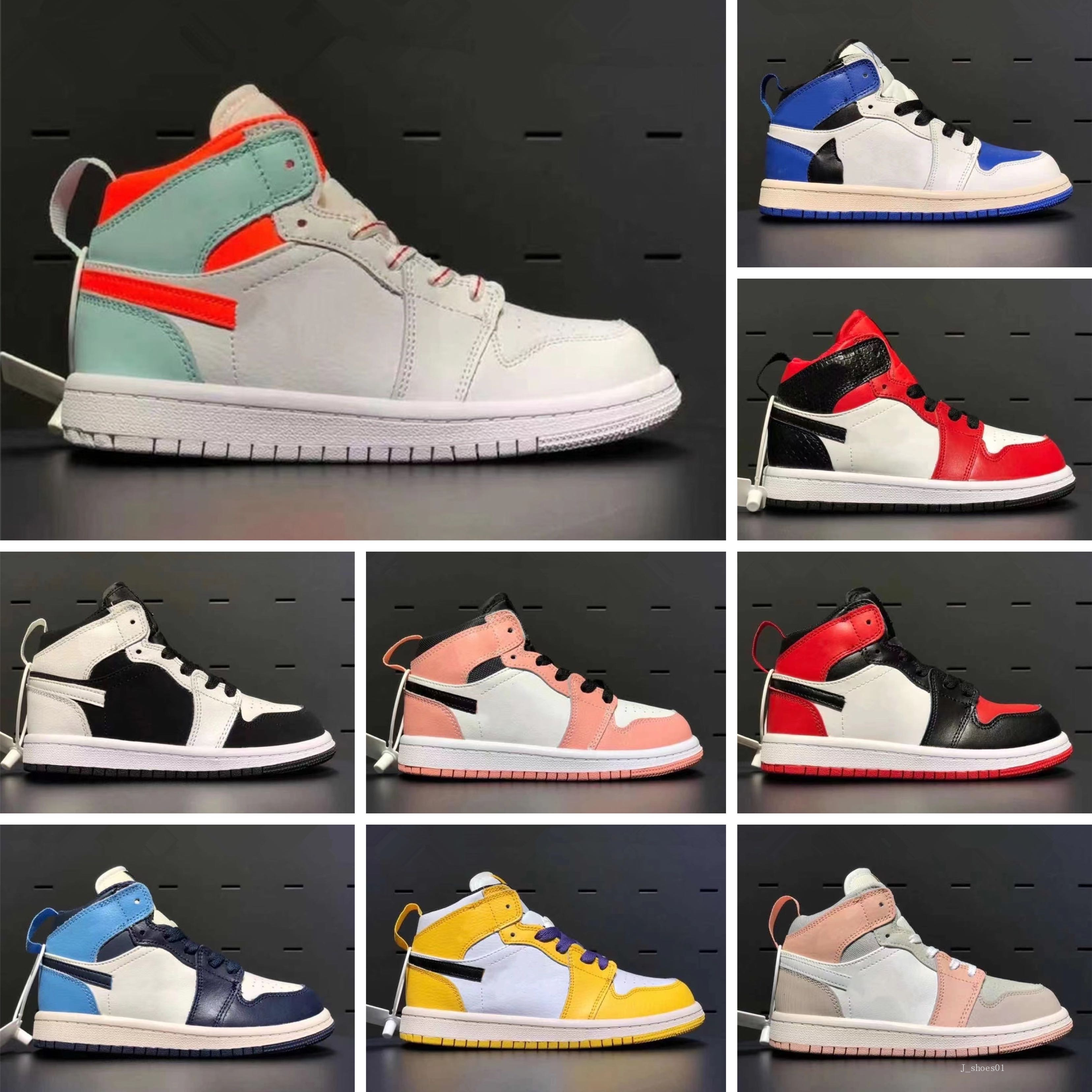 

Wholesale children's shoes 1s store Top Quality kids Basketball sneakers low price baby girls boys love Size 24-35, Color 7