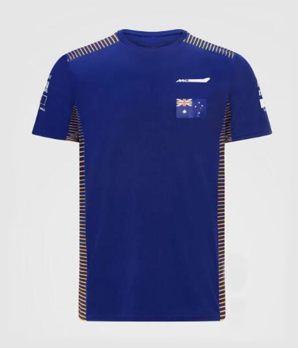 2021-F1 team Ricardo driver racing suit short sleeves, polyester quick-drying T-shirt, the same style can be customized-image-685093377