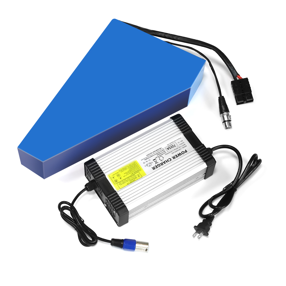 

72V 21Ah lithium ion Triangle battery for 1000w 2000w 3000W Motorcyle scooter bike bicycle