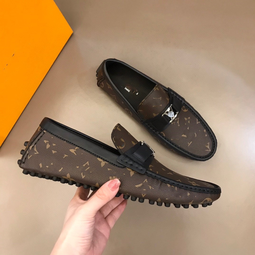 

Designer Luxury Men Loafers Leather Casual Shoe Mens Moccasin Footwear Flat Peas Shoes Driving Boat Shoes Male Classical Summer Sapato Masculino, #01