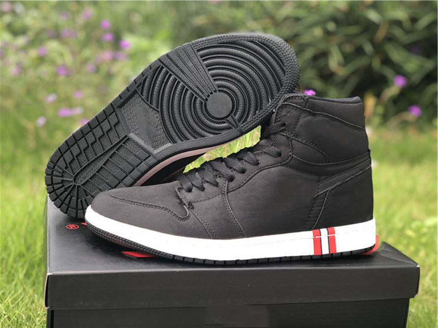 

Paris German Jumpman 1 Mens Boots Shoes Black Silk Color High Cut Sports Shoelaces Shoebox Full Size 40-47.5