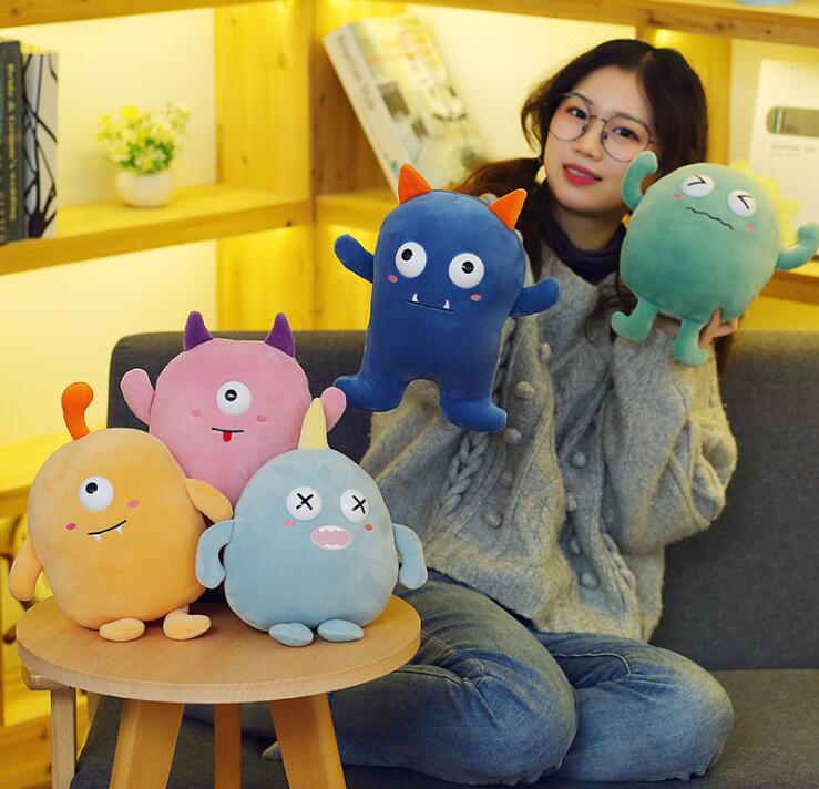 

25 cm Plush doll little monster pillow cartoon fun cute toys for children and girls gifts