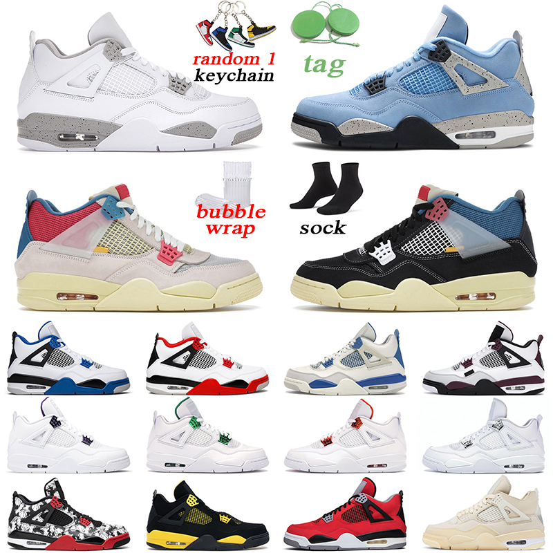 

Guava Ice 4 Men Basketball Shoes 4s University Blue Black Cat Fire Red Bred Cactus Jack Mens Womens Trainer Sports Sneakers, # 39