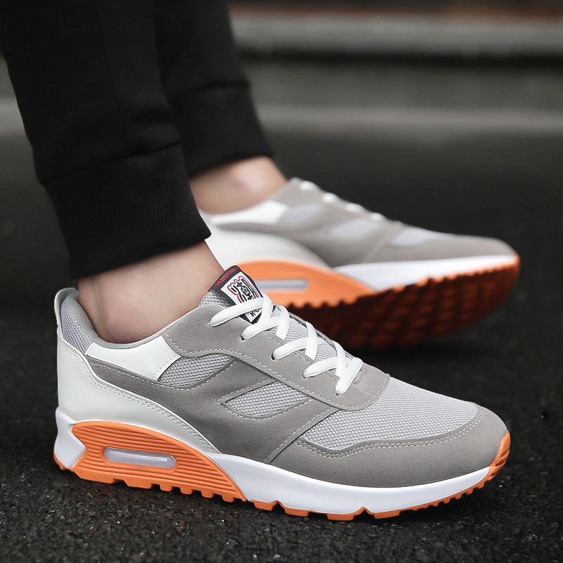 

grey mesh fashion shoes Normal walking g04 men hot-sell breathable student young cool casual sneakers size 39 - 44, As pic