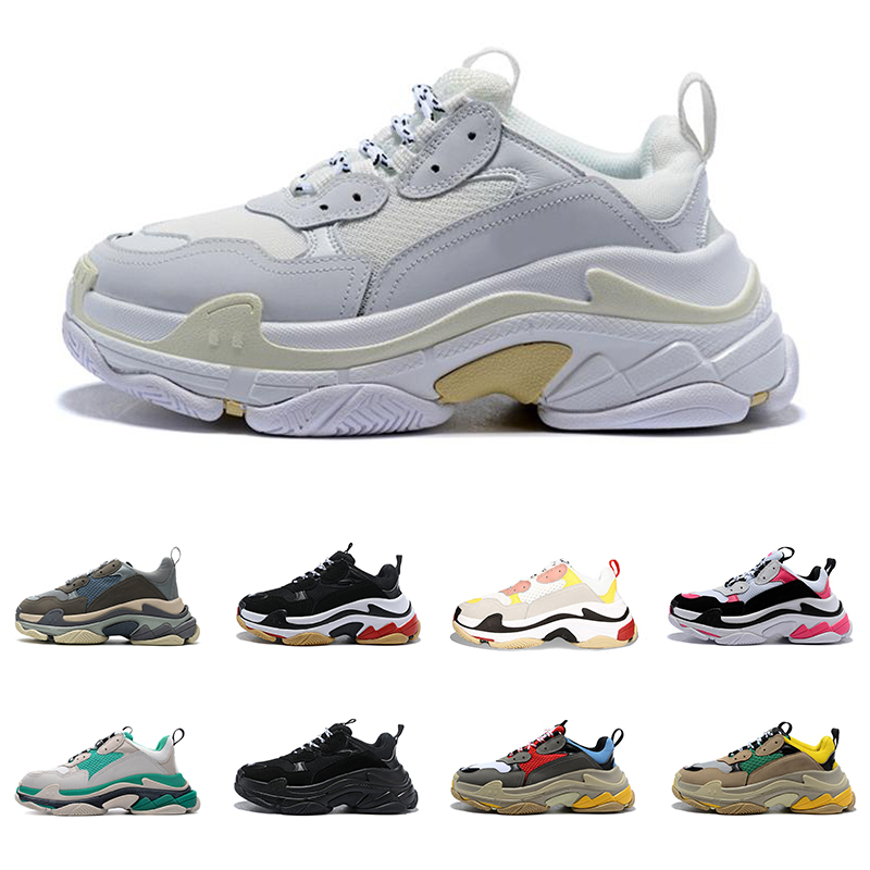 

Fashion Triple s Sneakers Mens Running Shoes Black White Red Rush Pink Platform Luxurys Women Outdoor Sports Trainers Size 36-45