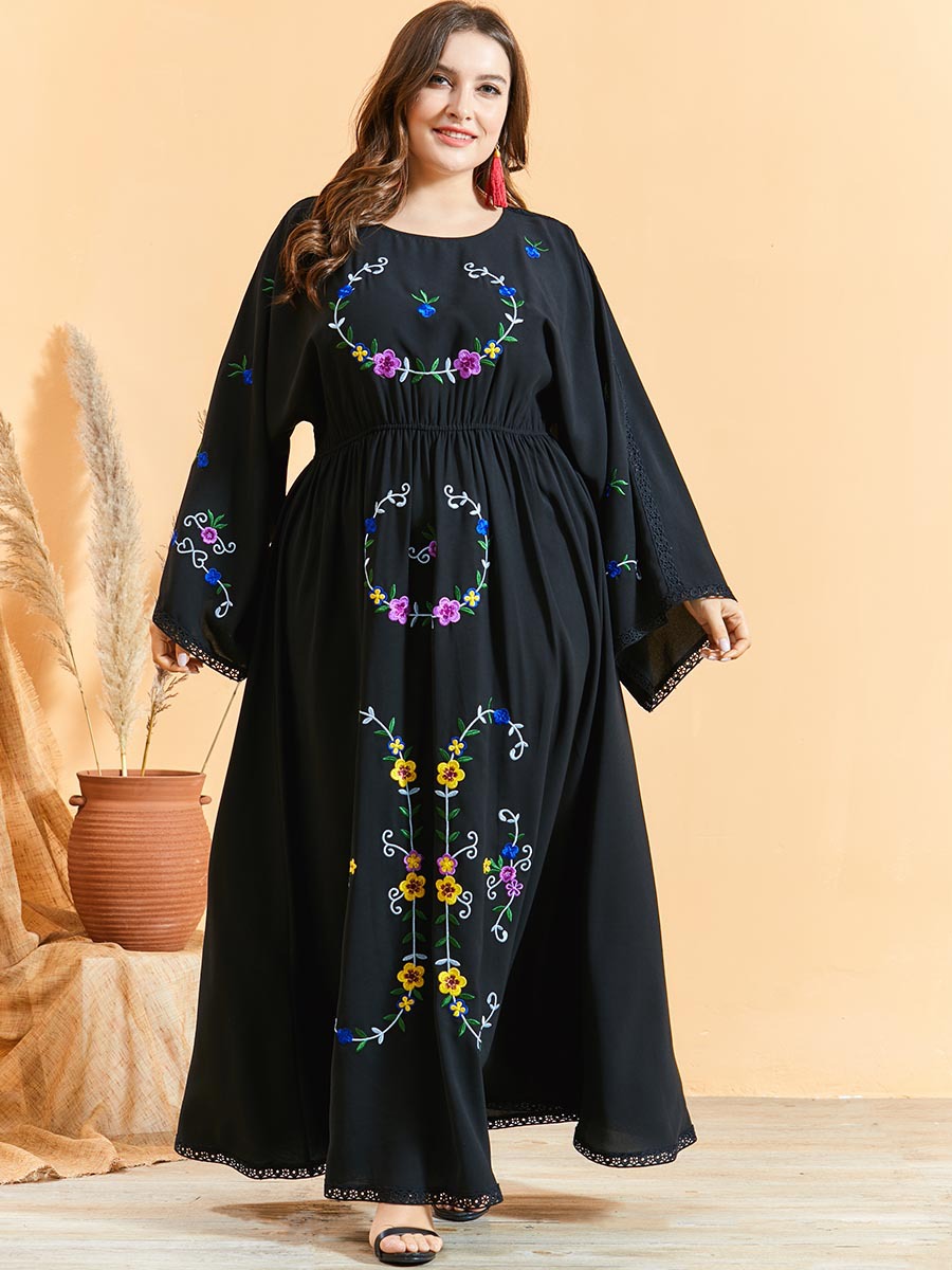 

robe musulmana de moda vestidos kaftan dubai abaya muslim hijab dress turkey abayas for women islam clothing caftan marocainplus size clothe, Red