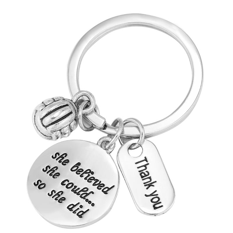 

Keychains She Believed Could So Didd Baseball Graduation Season Keychain