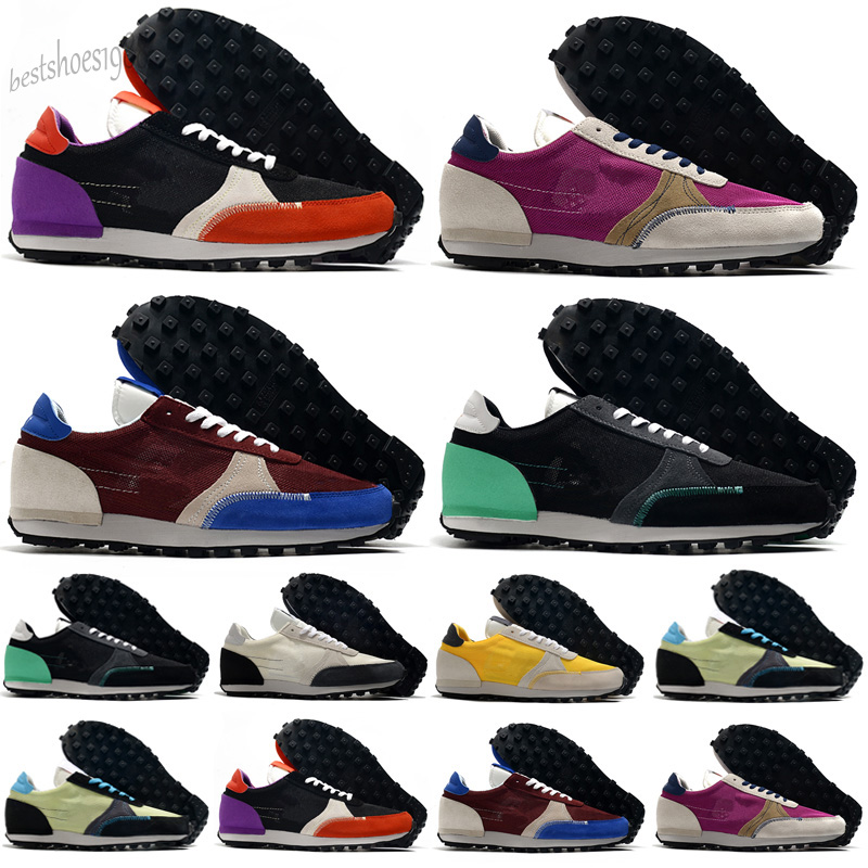 

daybreak ldv ld waffle men women run shoes undercover x Racer Black White Varsity Blue mens trainers sports sneakers 36-45, Color 4