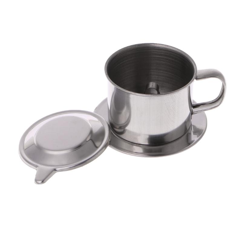 

Coffee Pots Vietnamese Filter Stainless Steel Maker Pot Infuse Cup Serving Delicious