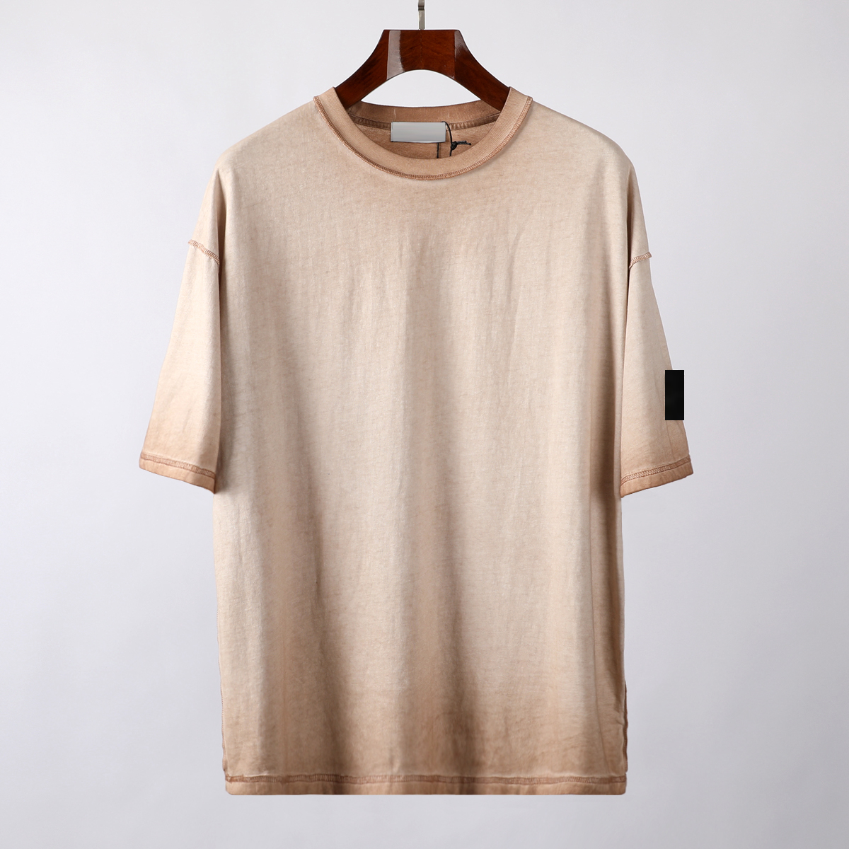 

CP topstoney T-shirt Summer basic cotton short sleeves badge shorts sleeve fashion casual loose Simple islends very bast quality, White;black