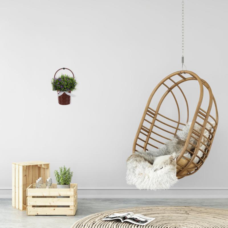

Other Garden Supplies 3Pcs Hanging Flower Baskets Pots Wall Art Ornament Planter