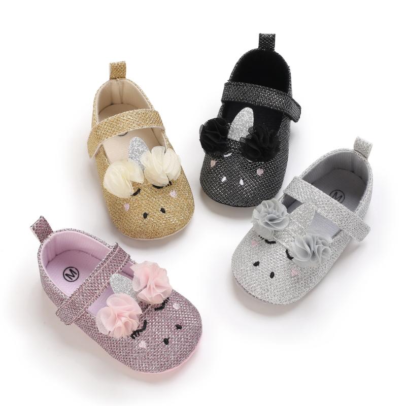 

First Walkers Spring And Autumn Style 0-18 Months Baby Girl Flower Sequins Lovely Princess Shoes Born Casual Toddlers Soft Soled