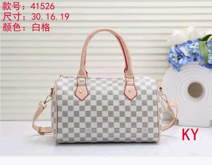 

Women Messenger Travel bag Classic Style Fashion bags Shoulder womenBags Lady Totes handbags Speedy 30 cm With Gold lock 02
