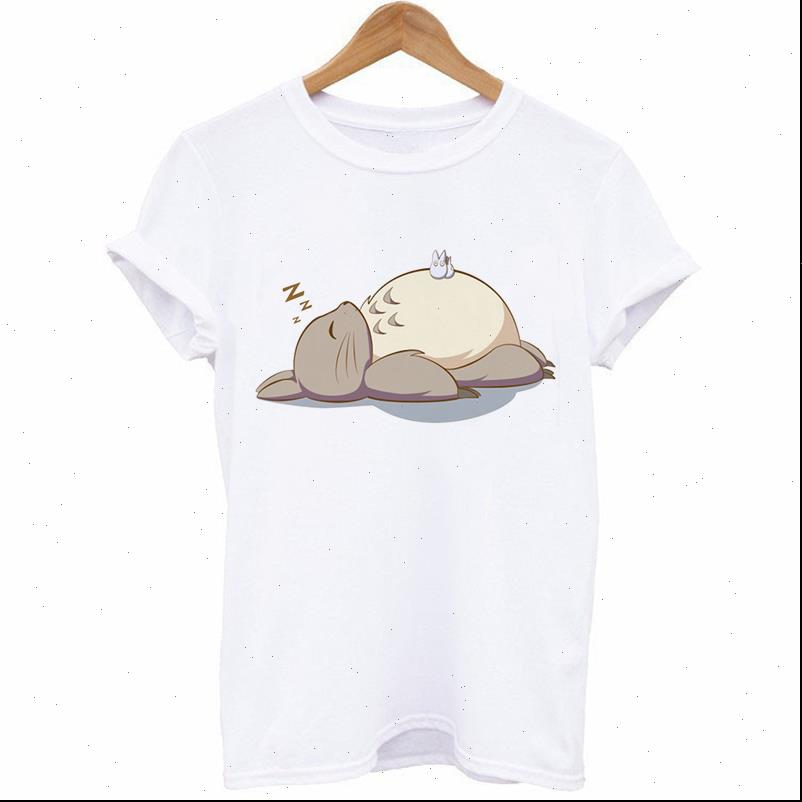 

fashion summer white tees women t shirt harajuku 3d short sleeve totoro funny
