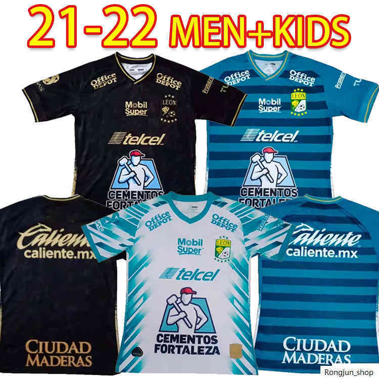 

Leon soccer jerseys 21 22 LIGA MX Home Away Third Club team COUTINHO Camisetas de Futebol football shirts quality Men Kits, Black;yellow