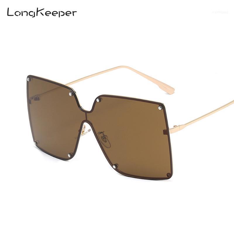 

Sunglasses Ladies Square Sun Glasses Women 2021 Fashion Oversized Brown For Female Gafas UV400 Big Shades1