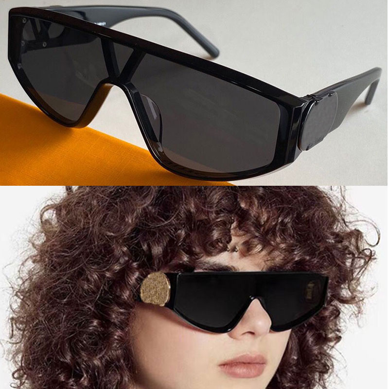 

Womens sunglasses 1480 fashion classic beach driving outdoor pure black one-piece frame glasses UV 400 anti-ultraviolet designer top quality and original box