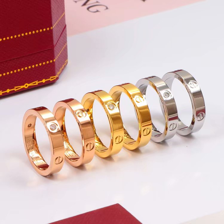

4mm 5mm Band Rings Wedding 925s Designer lovers Ring for woman size 5-11 Luxury CZ Zirconia rose gold Engagement high quality womens jewelry