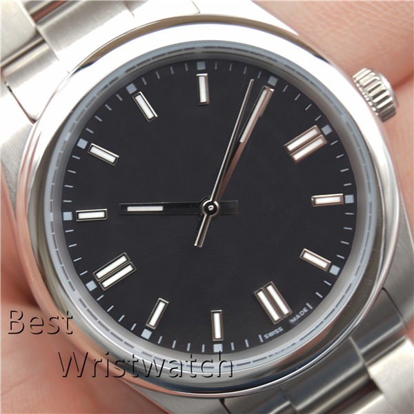 

Newest Mens Black Watch 8 Colors Self Winding Automatic Movement Mechanical Stainless Steel Oyster Perpetual Wristwatches Montre de luxe, Box