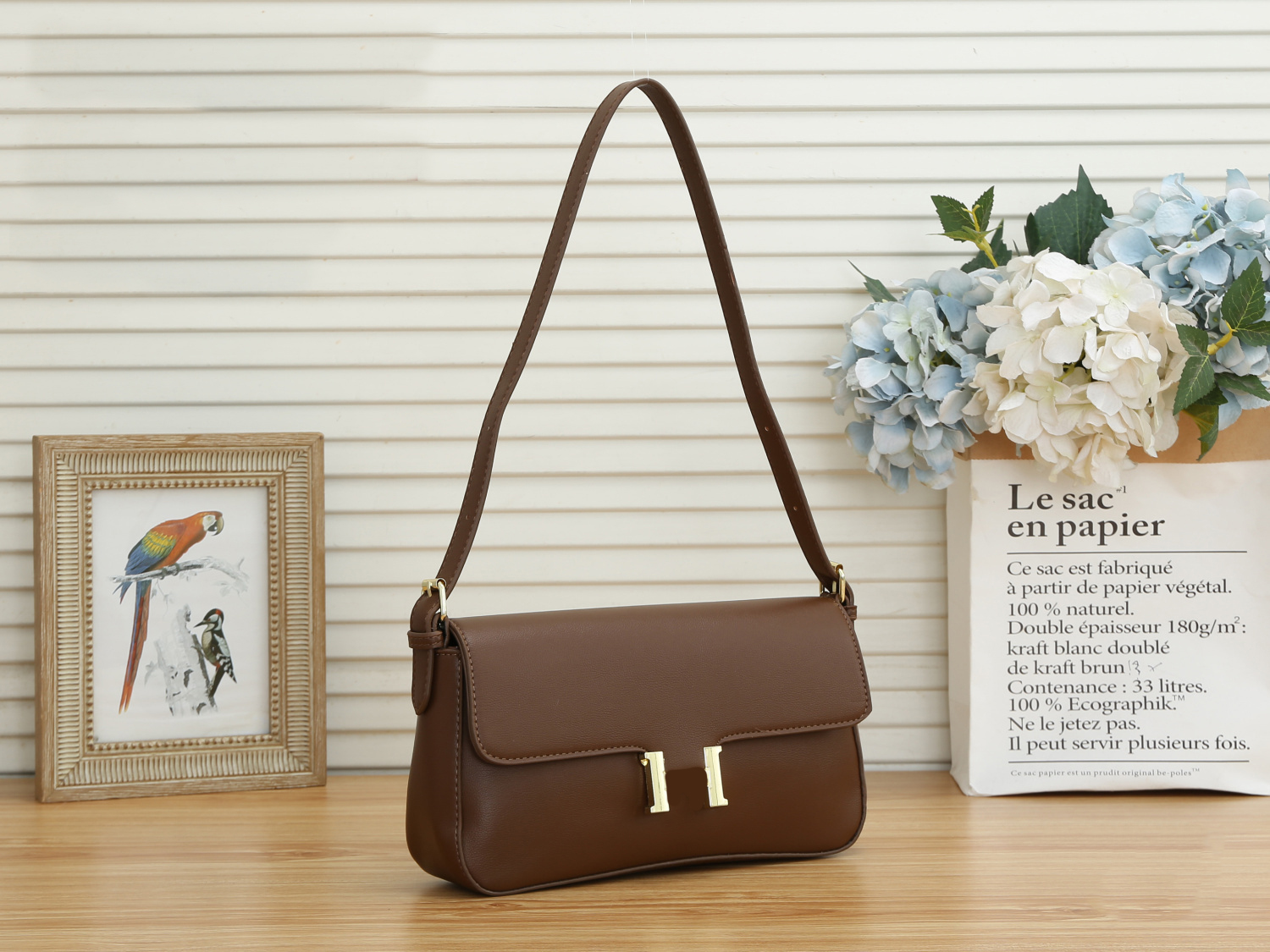 

Fashion Leather Shoulder Bags Luxury Handbags Women Bag Lady H-Purse, Coin purse