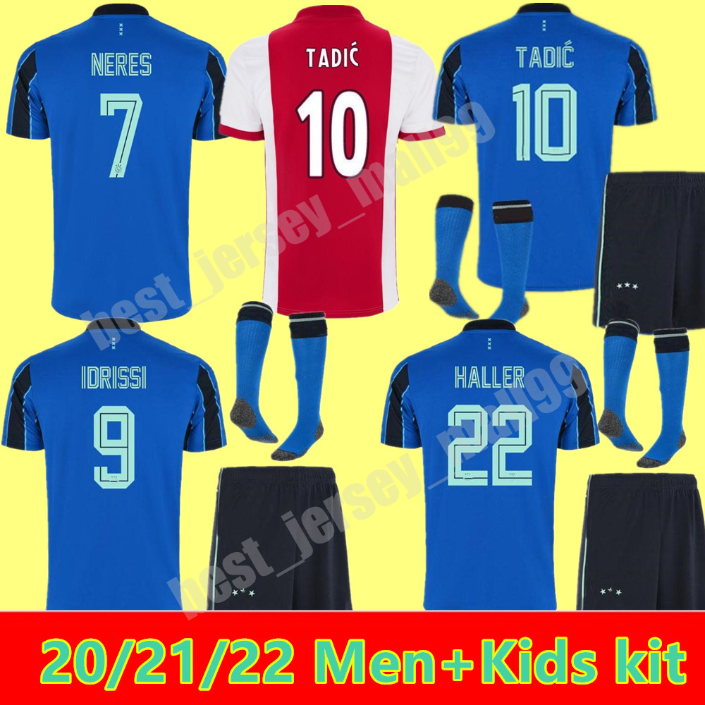 

Men kids kit soccer jersey 2021 2022 ajax jerseys KLAASSEN ÁLVAREZ amsterdam camiseta fútbol NERES 20 21 youth TADIC TAGLIAFICO maillot, Home+champions patch men 20/21