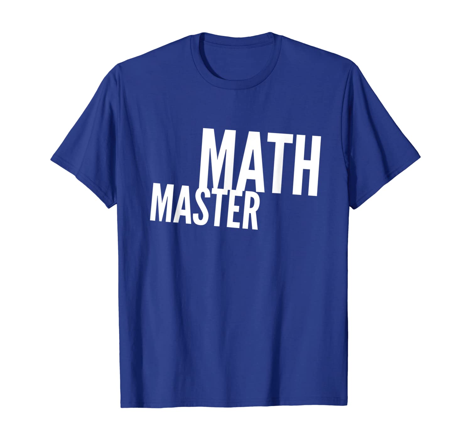 

Funny Math Master T-shirt, White;black