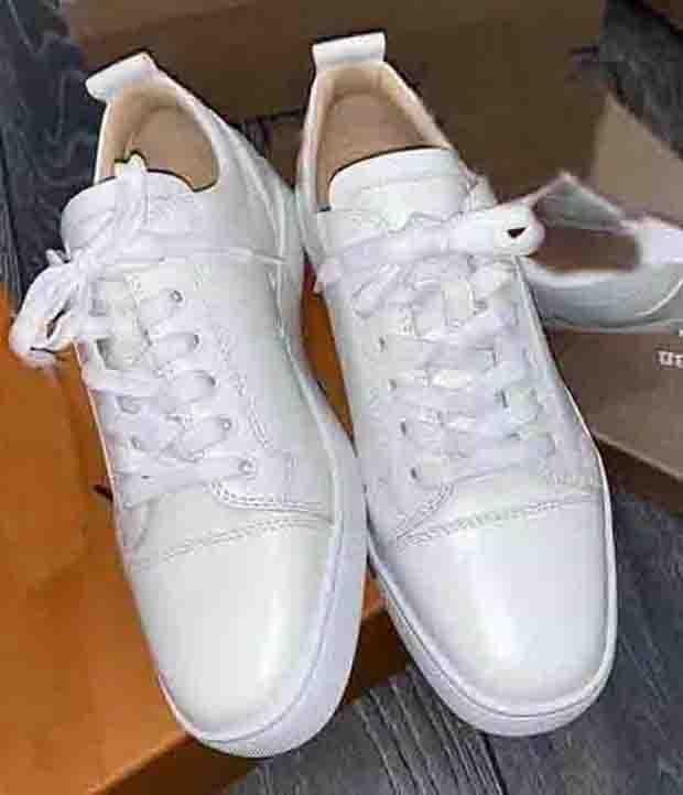 

Wholesale Prefer Casual shoes Red Bottom Junior sneaker Men's Flat Spikes Black Calfskin Genuine Leather High/Low/Roller-Boat Pik Orlat