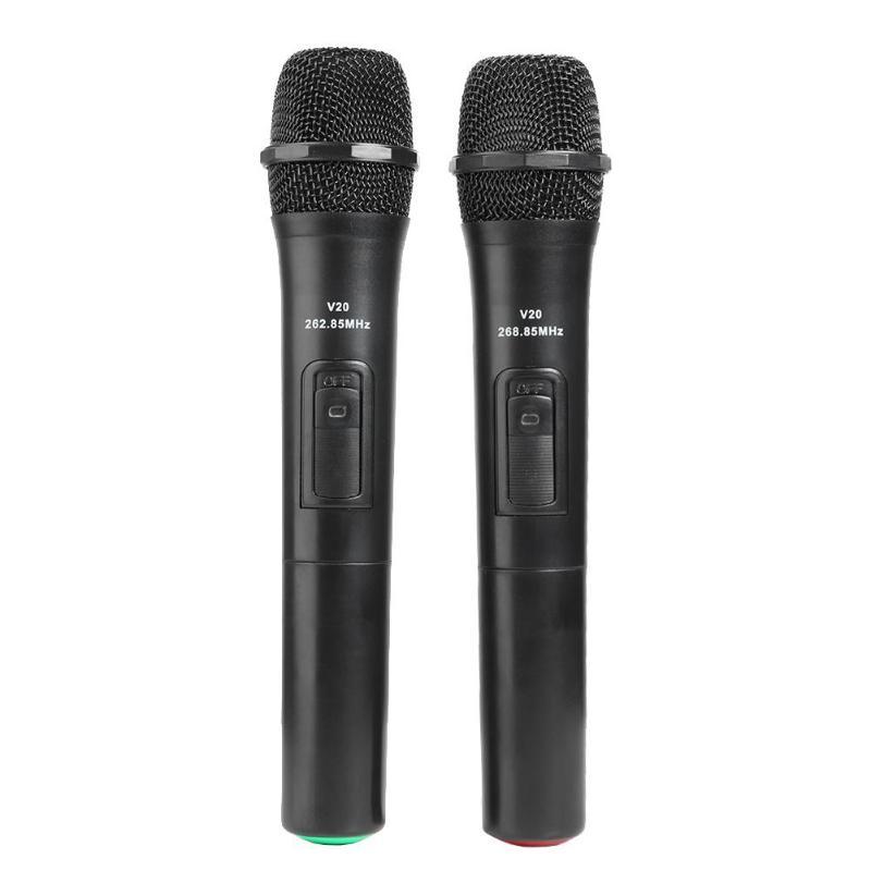 

Smart Wireless Microphone Handheld Mic 2pcs High Quility Microphones With USB Receiver For Karaoke Speech Loudspeaker