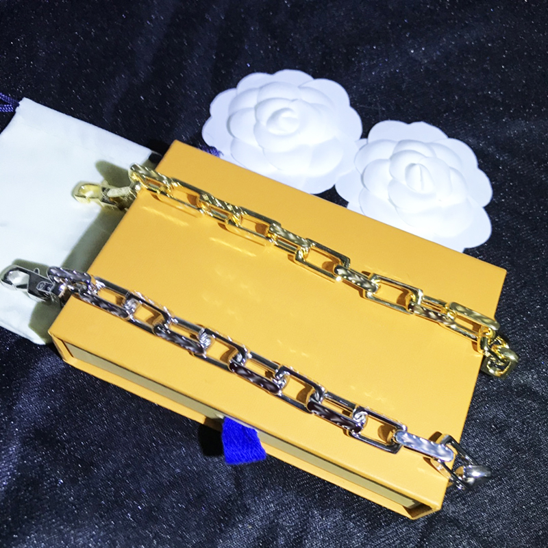 Concepteur Bracelet Chaîne Classic Lettre Impression de Bijoux de haute qualité En gros Vente à la Saint-Valentin Cadeaux avec boîte