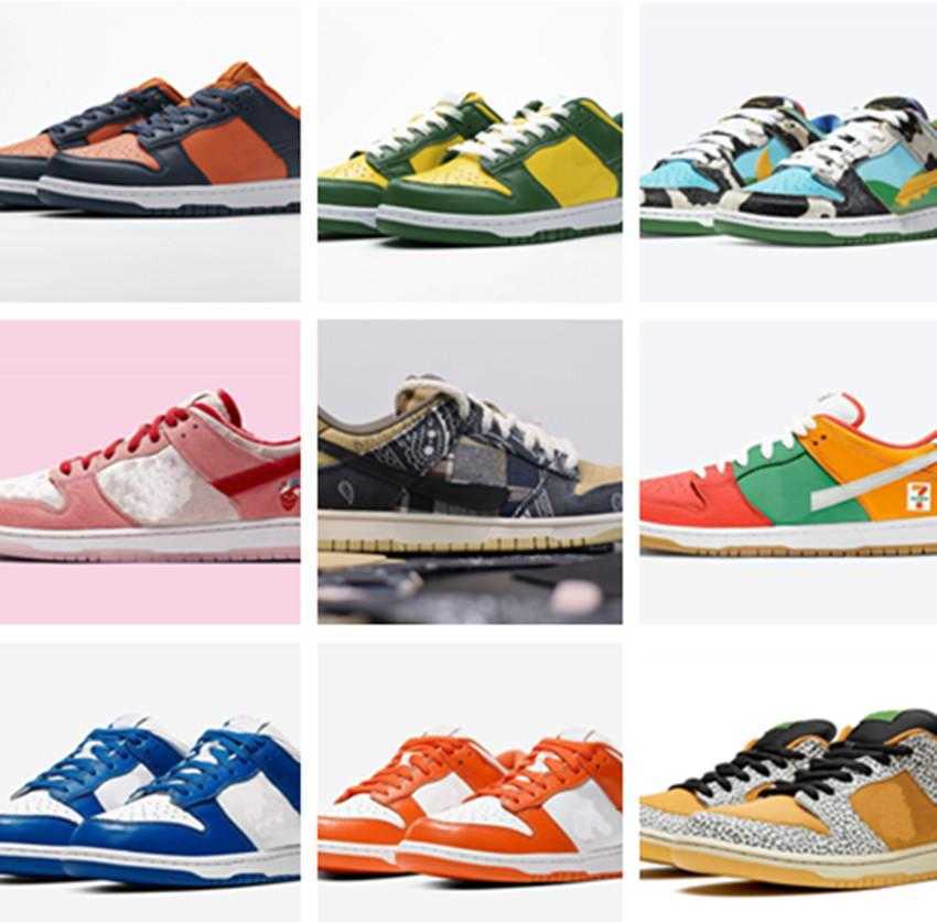 

With Box Hot SB Dunks Chunky Dunky Ben Milk Jerry's Ice Cream Casual Shoes Valentine's Day Bright Melon Gym Brazil Med Soft Designer Shoes, Color-1