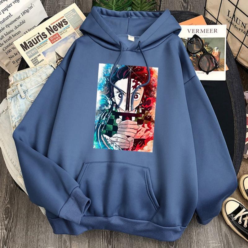 

Women's Hoodies & Sweatshirts DemÃ´nio Slayer Harajuku Homem JapÃ£o ImpressÃ£o Dos Desenhos Animados Solto Camisolas Casuais Com Capuz Outono M, Black