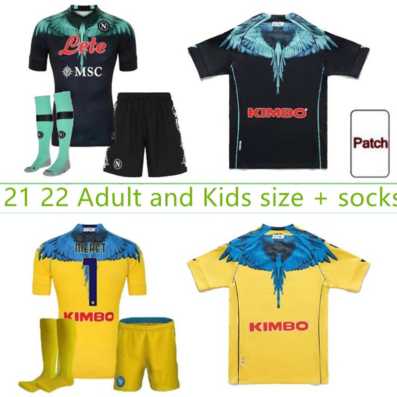 

21 22 Napoli Soccer Jersey MARADONA Maglietta da calciatore OSIMHEN INSIGNE 2021 Naples Kits MAGLIA MERTENS Mens and kids Football Shirt, Black