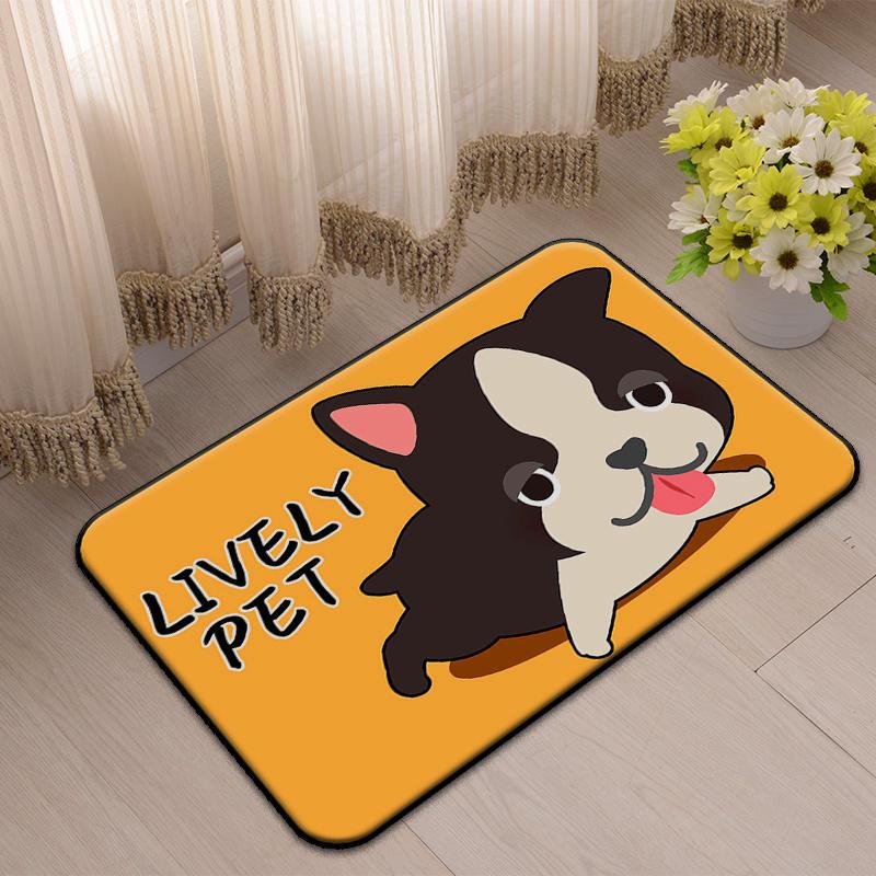 

Carpets Cartoon Dog Rug Floor Door Mat Carpet For Living Room Bedroom Vestibule TOILET Rugs Washable