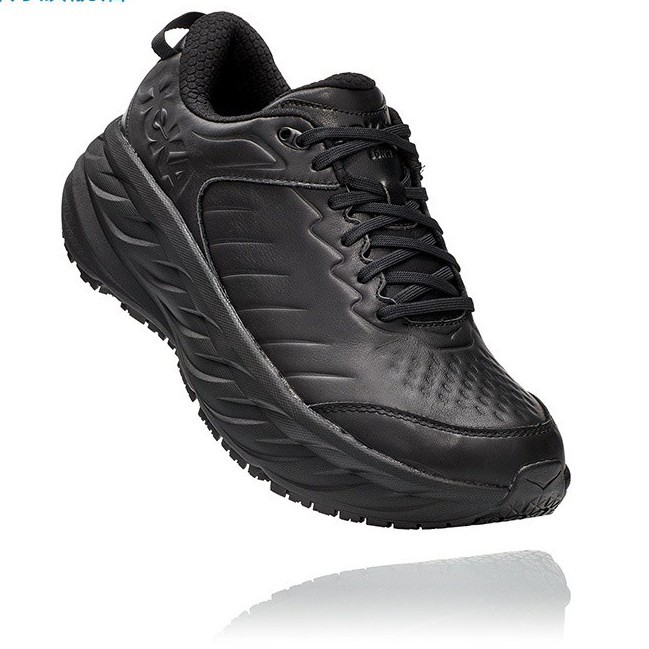 

Hoka One Men's Bangdai Sr. Running Walking Shoes Bondi Comfortable Lightweight Leather Non-slip Sneakers, Black/black