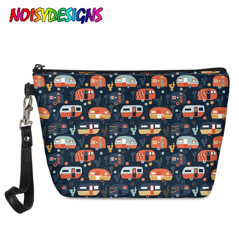 

Waterproof Makeup Bag Printing Car Air Balloon Cosmetic Small Organizer Women Multi Function Beauty Bags & Cases