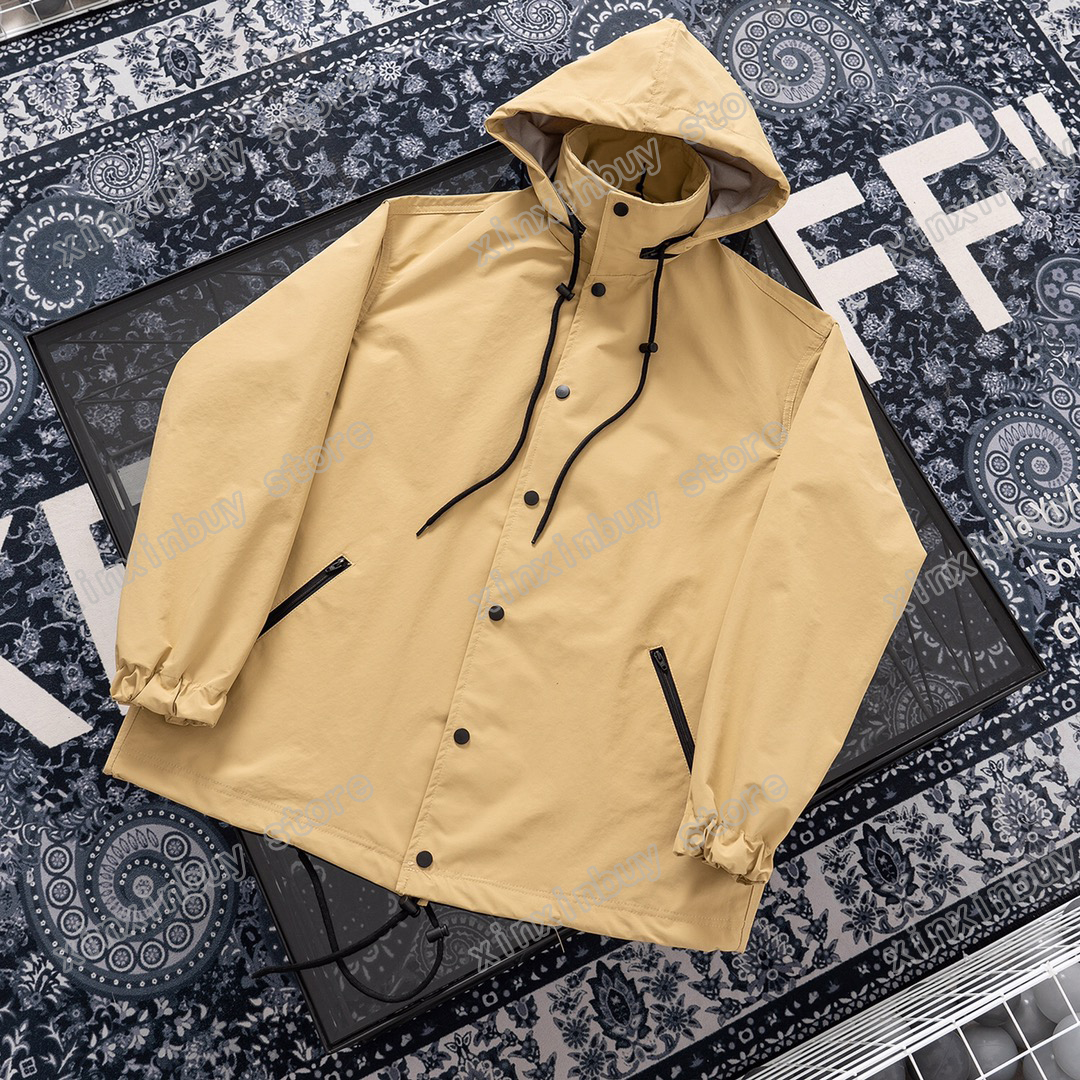 

21ss mens women designers Jackets paris Windbreaker Letter oversize clothes streetwear Coats Outerwear long sleeve men Clothing Black Khaki S-2XL