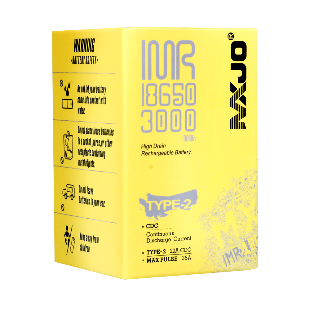 

Original MXJO BATTERY TYPE2 3500MAH 35A 18650 100% Authentic Yellow skin