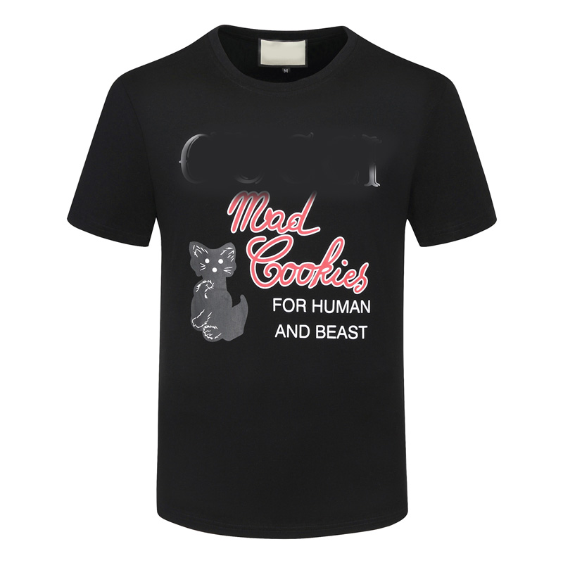 

Mens Womens Luxurys Designers t shirt Casual Shirts Knitting Men S Clothing Pattern Printed Tees Tops with Brand Clothes, White;black