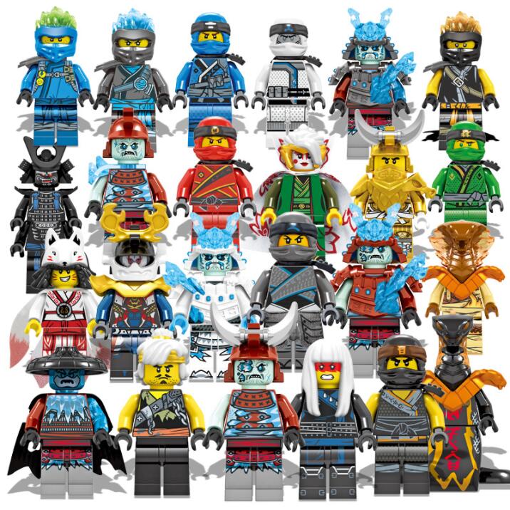 

24pcs/set 4.5cm Minifig Toys Gifts Phantom Ninja Series Children's Puzzle Assembled Building Block Minifigure Toy DG1002