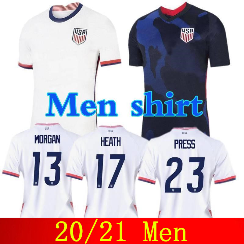 

2021 US Soccer Jersey #10 PULISIC YEDLIN BRADLEY Shirt United States Mens #7 WOOD DEMPSEY ALTIDORE Football Uniform, Black;yellow