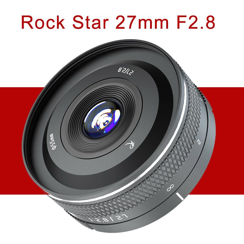 

Other CCTV Cameras Rock Star 27mm F2.8 Lens For Fuji XF Sony E Nikon Z Canon EF-M M4/3 Leica L SIGMA Mount Camera Humanities Sting